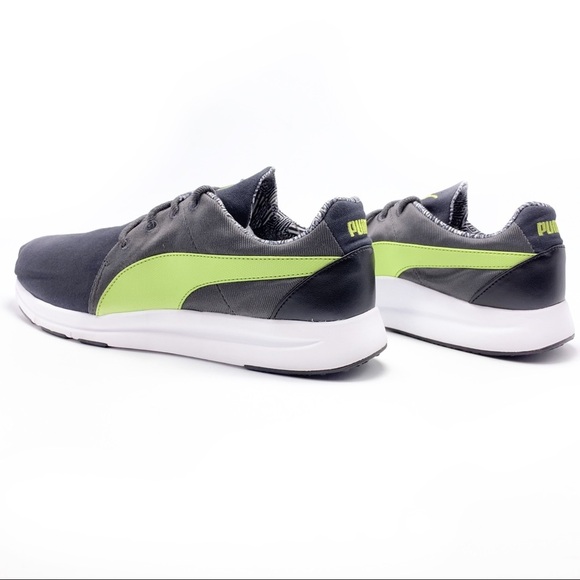 ⬇️ NWOB Puma 12 Gray Green Textile Sneakers - Picture 5 of 8